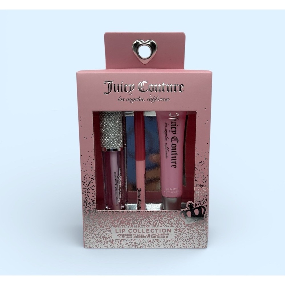 JUICY COUTURE LIP COLLECTION LIP BUTTER LIP GLOSS LIP LINER SET